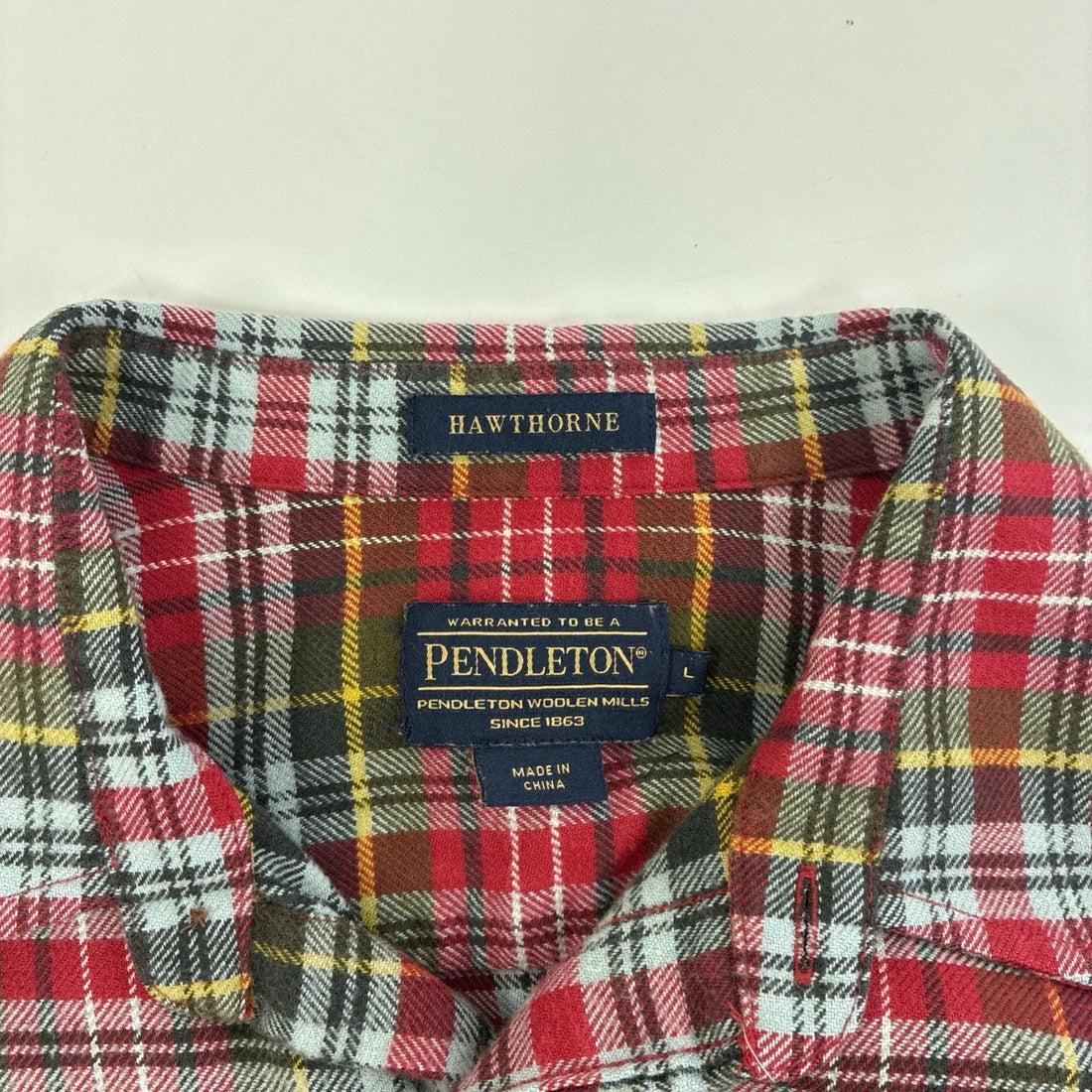 Pendleton Hawthorne Button Up Shirt Size Large