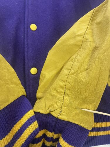 Vintage Forest Hill Lions Club Wool Varsity Jacket Size