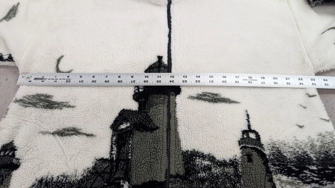 Vintage Lighthouse Fleece Jacket Size Medium