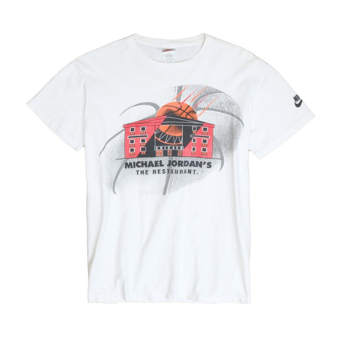 Vintage Michael Jordan The Restaurant Nike T-Shirt Size XL Single Stitch 90s