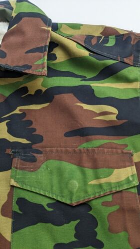 Vintage Army Military Camo Field Jacket Size XL Camouflage