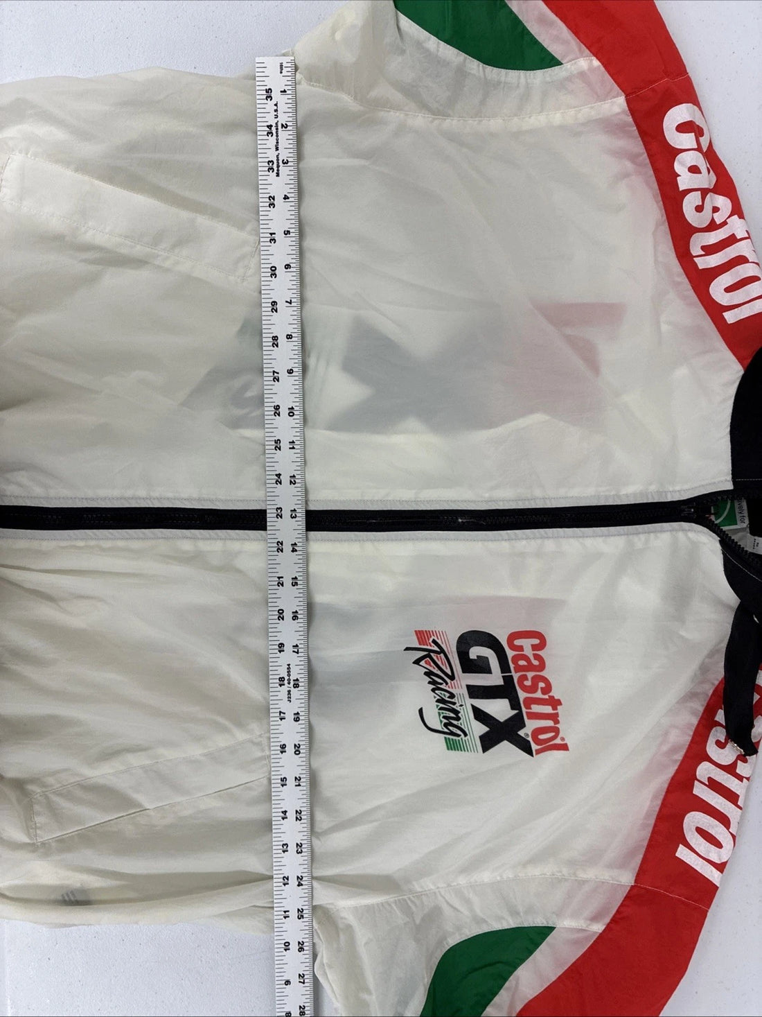 Vintage Castrol GTX Racing Windbreaker Light Jacket Size XL