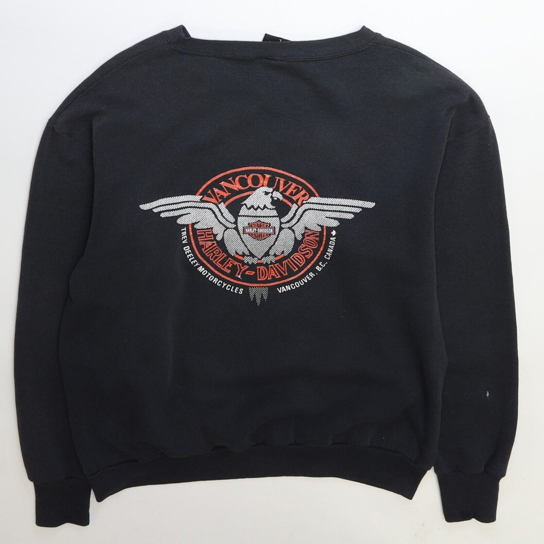 Vintage Harley Davidson 3D Emblem Keep Eagle Flying Sweatshirt Large 1990 90s