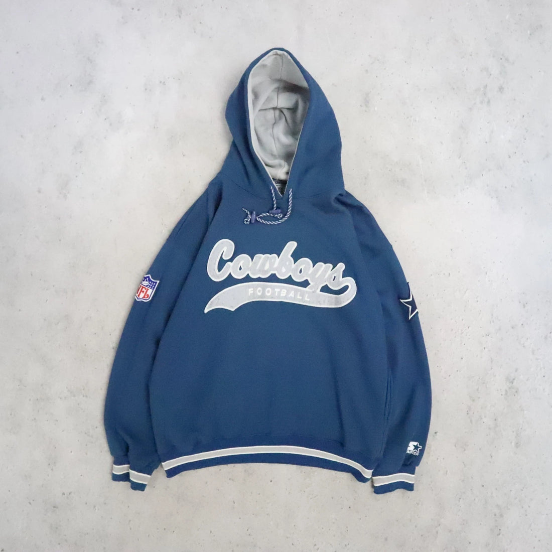 Vintage Dallas Cowboys Starter Sweatshirt Hoodie Size Large 90s NFL
