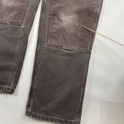 Vintage Carhart Canvas Carpenter Double Knee Work Pants Size 38 X 34 Brown