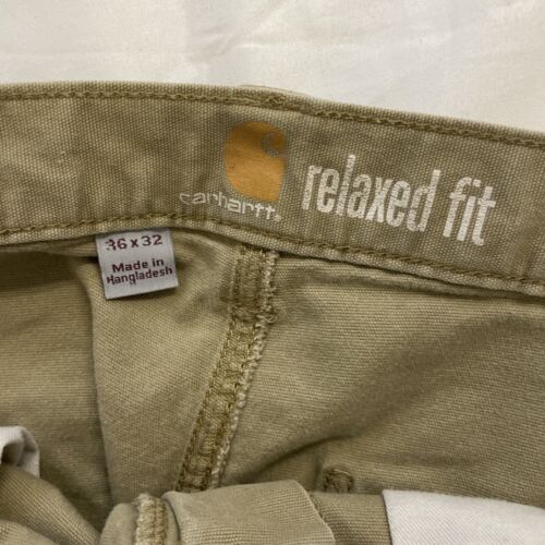 Carhartt Cargo Work Pants Size 36 X 32 Beige