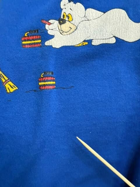 Vintage Polar Bear Curling Canada Crewneck Sweatshirt Size Large 90s