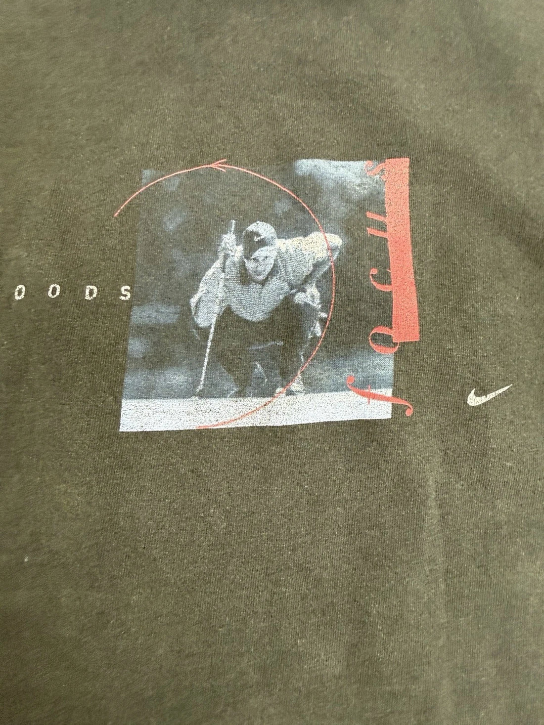 Vintage Tiger Woods Golf Focus Nike T-Shirt Size XL
