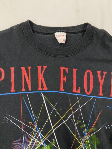 Vintage Pink Floyd World Tour T-Shirt Size Medium Black Band Tee 1987 –  Throwback Vault