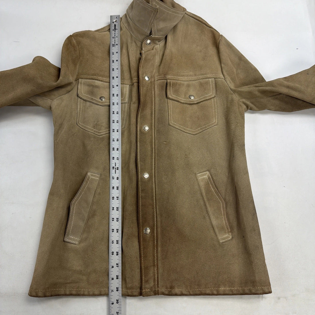 Vintage Schott Bros Western Leather Suede Shirt Jacket Size Medium