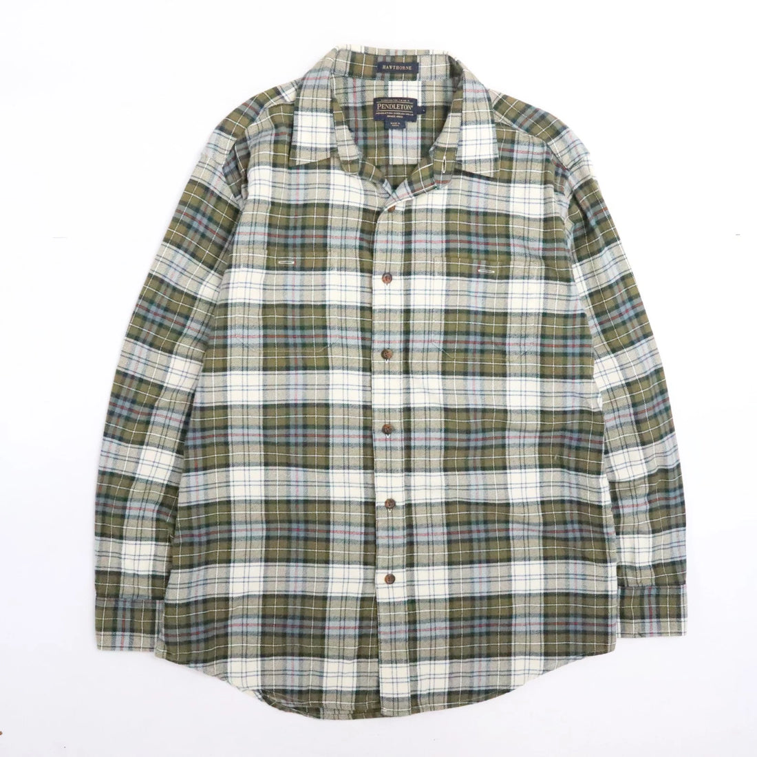 Pendleton Hawthorne Plaid Button Up Shirt Size Large