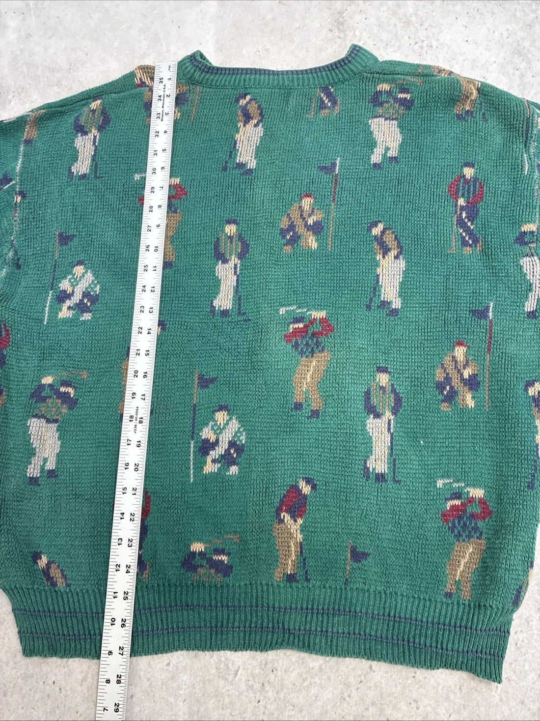 Vintage Isle Of Cotton Golf Crewneck Sweater Size 2XL