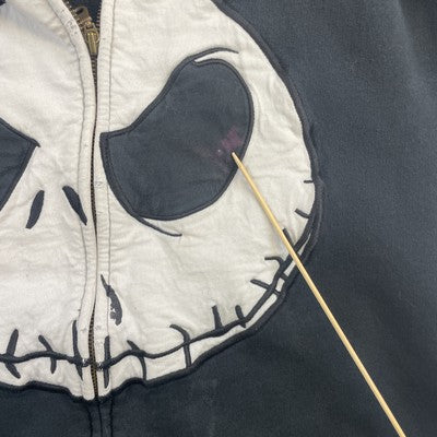 Tim Burton's Nightmare Before Christmas Disney Full Zip Sweatshirt Hoodie Large