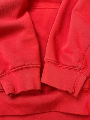 Vintage Nike Spell Out Sweatshirt Hoodie Size XL Red