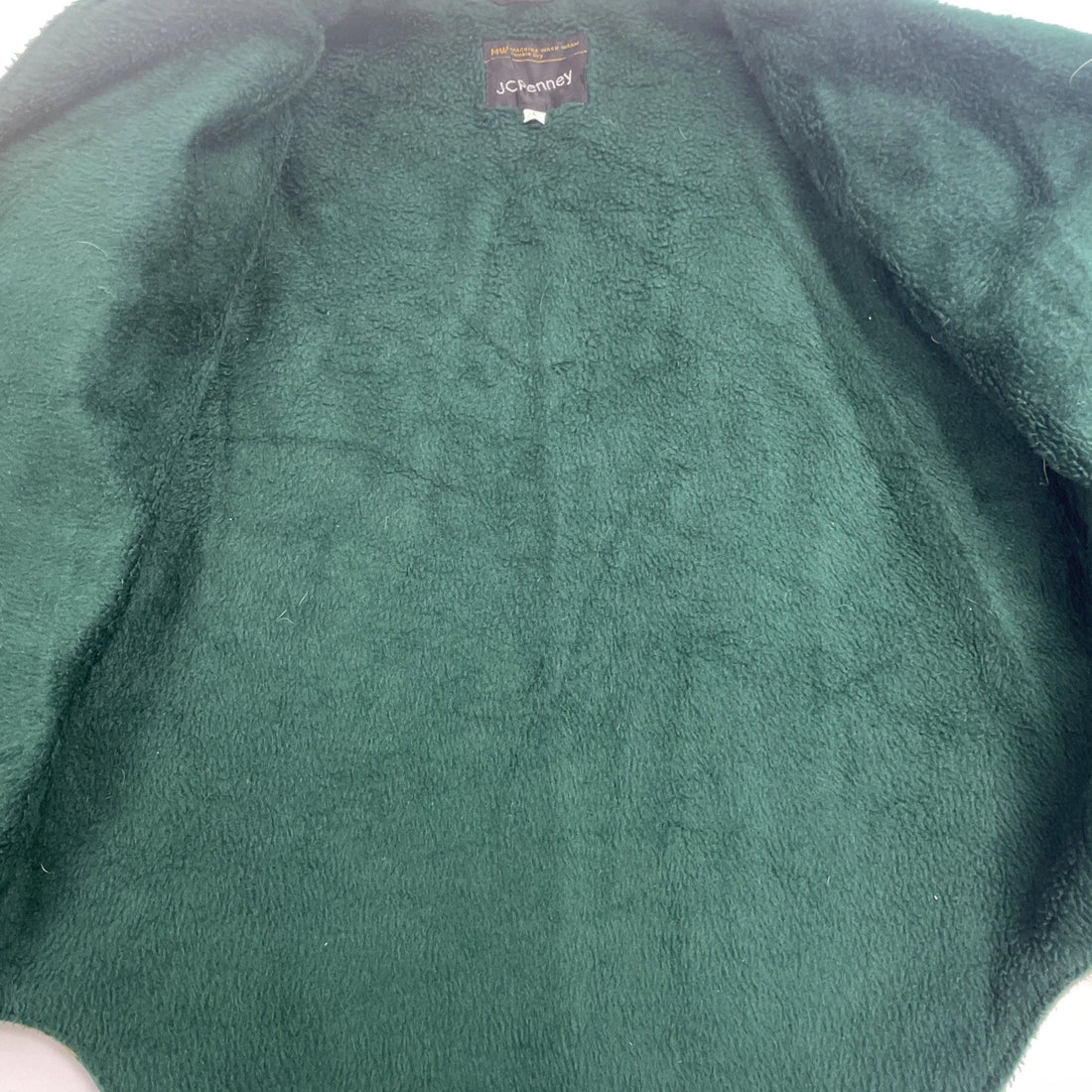 Vintage JC Penney Shirt Jacket Size XL Plaid Fleece Lined