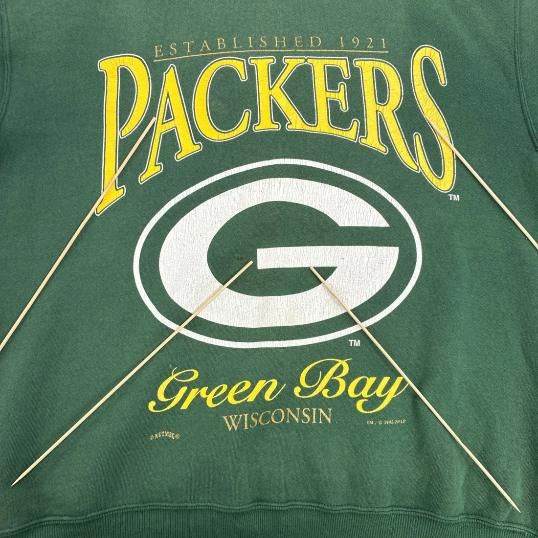 Vintage Green Bay Packers Crewneck Sweatshirt Size Large NFL