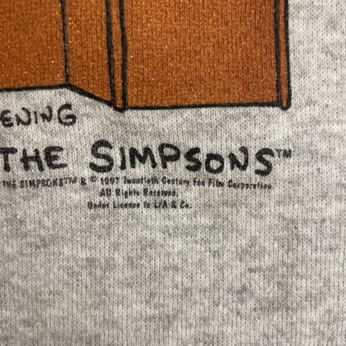 Vintage The Simpsons Got Beer Crewneck Sweatshirt Size Large Cartoon 1997 90s