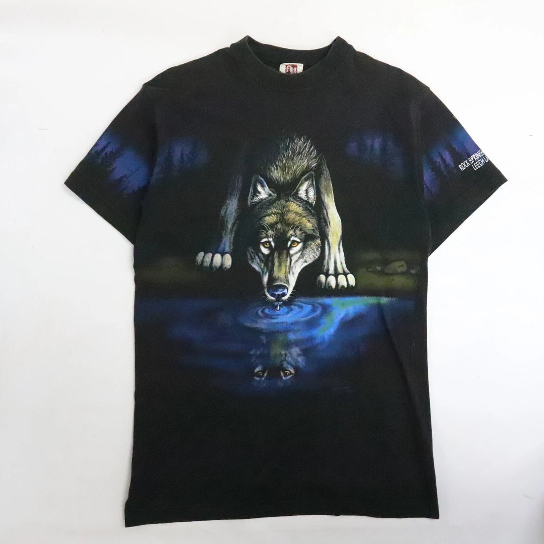 Vintage Wolf Art Unlimited T-Shirt Size Large Nature