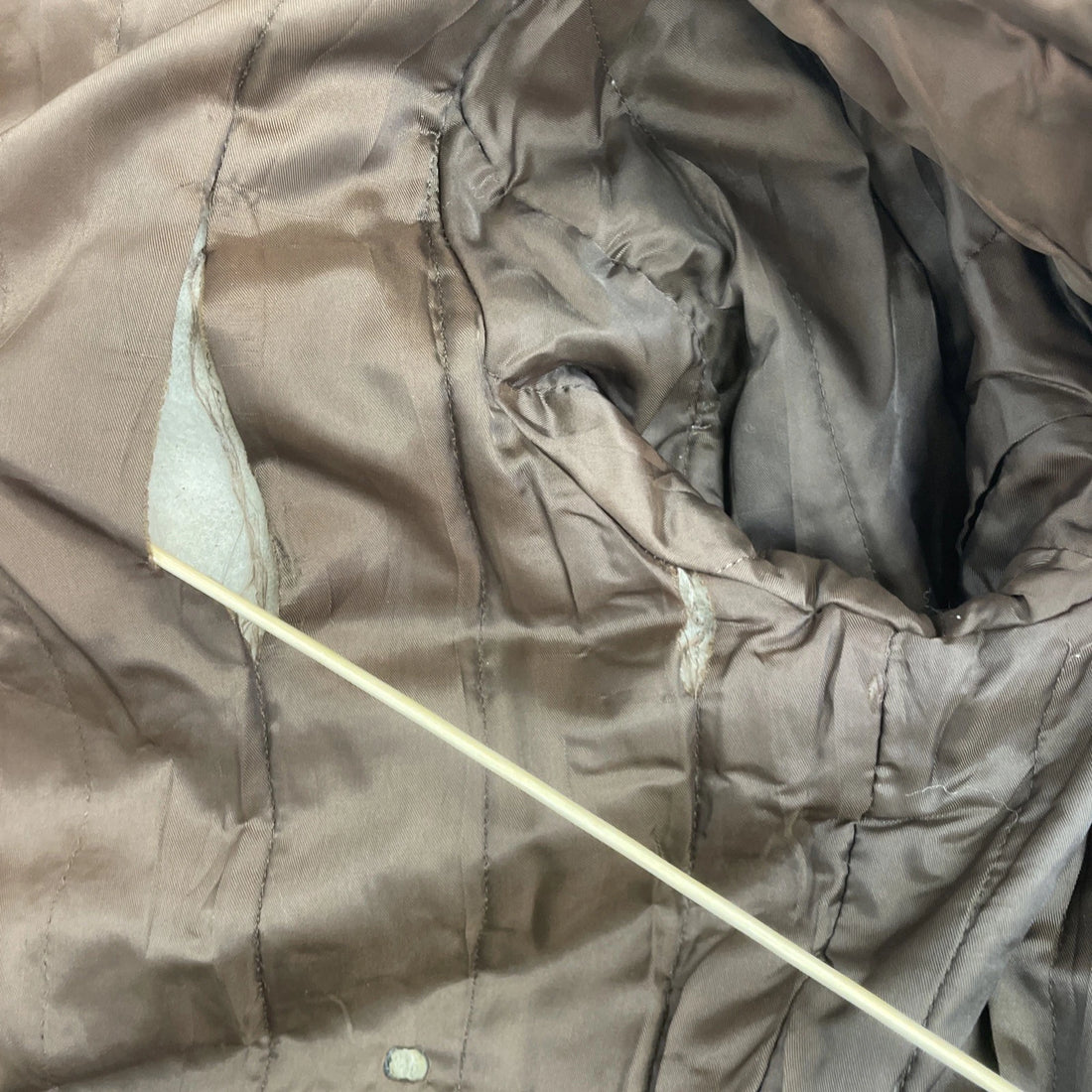 Vintage Adam Spencer Leather Bomber Jacket Size 42 Brown