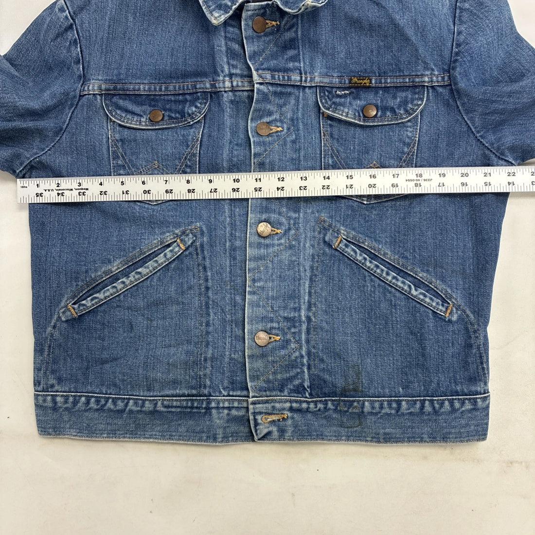 Vintage Wrangler Denim Trucker Jacket Size 44