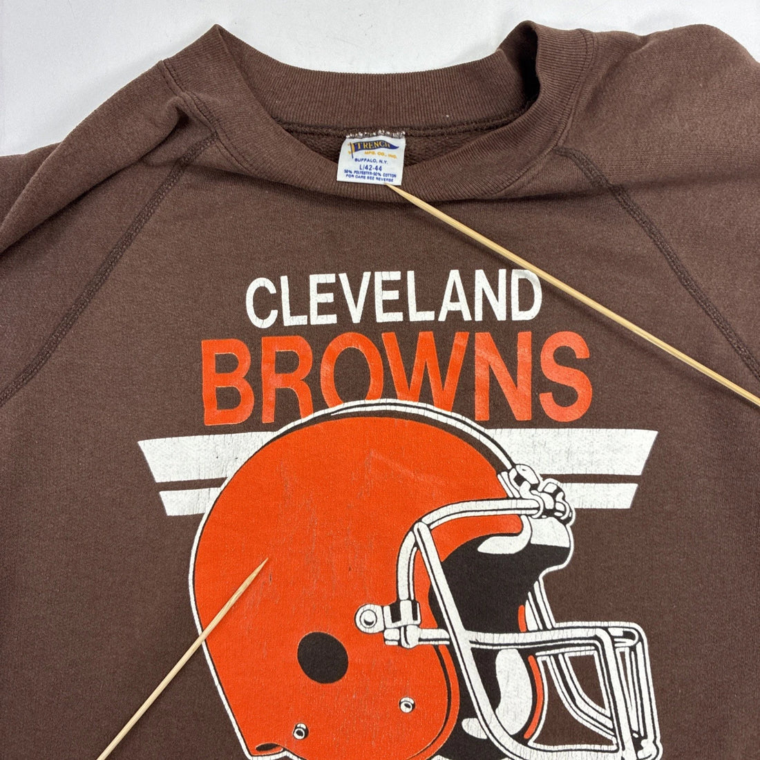 Vintage Cleveland Browns Sweatshirt Size Large 80s 90s NFL