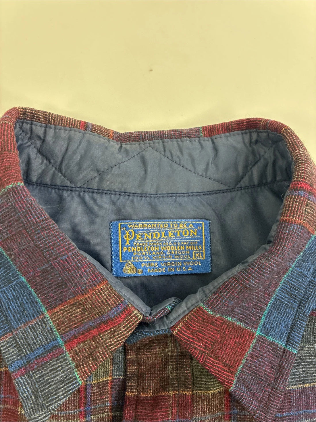Vintage Pendleton Wool Field Button Up Shirt Size XL