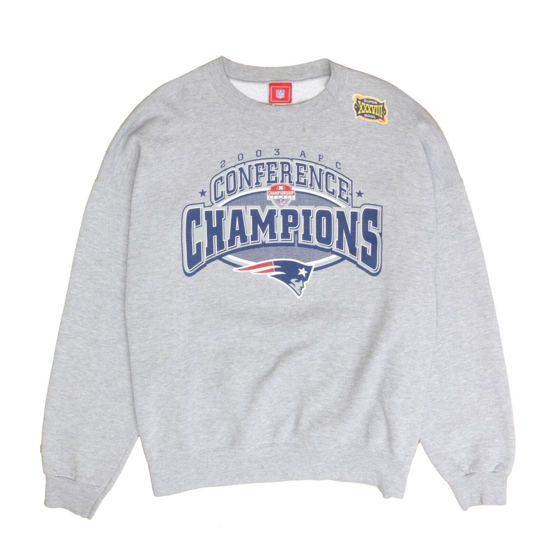 Vintage New England Patriots AFC Conference Champs Sweatshirt Size 2XL NFL