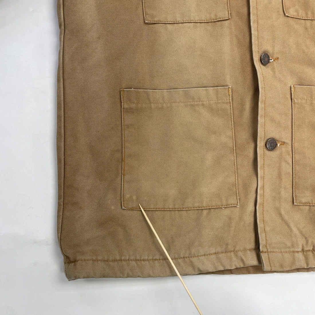 Vintage Home Depot Canvas Chore Work Jacket Size Large Blanket Lined