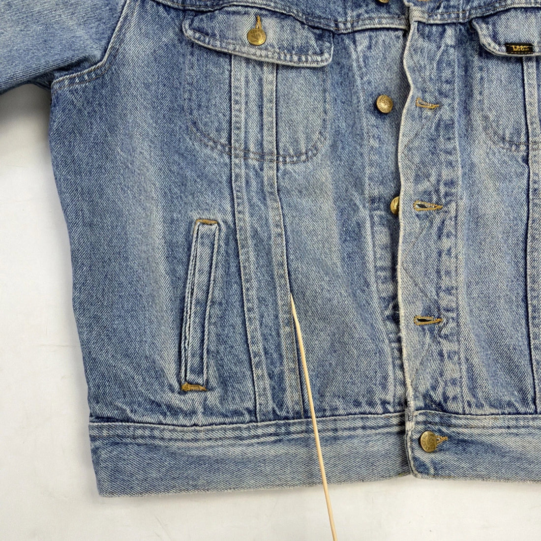 Vintage Lee Denim Trucker Jacket Size Large PATD-153438