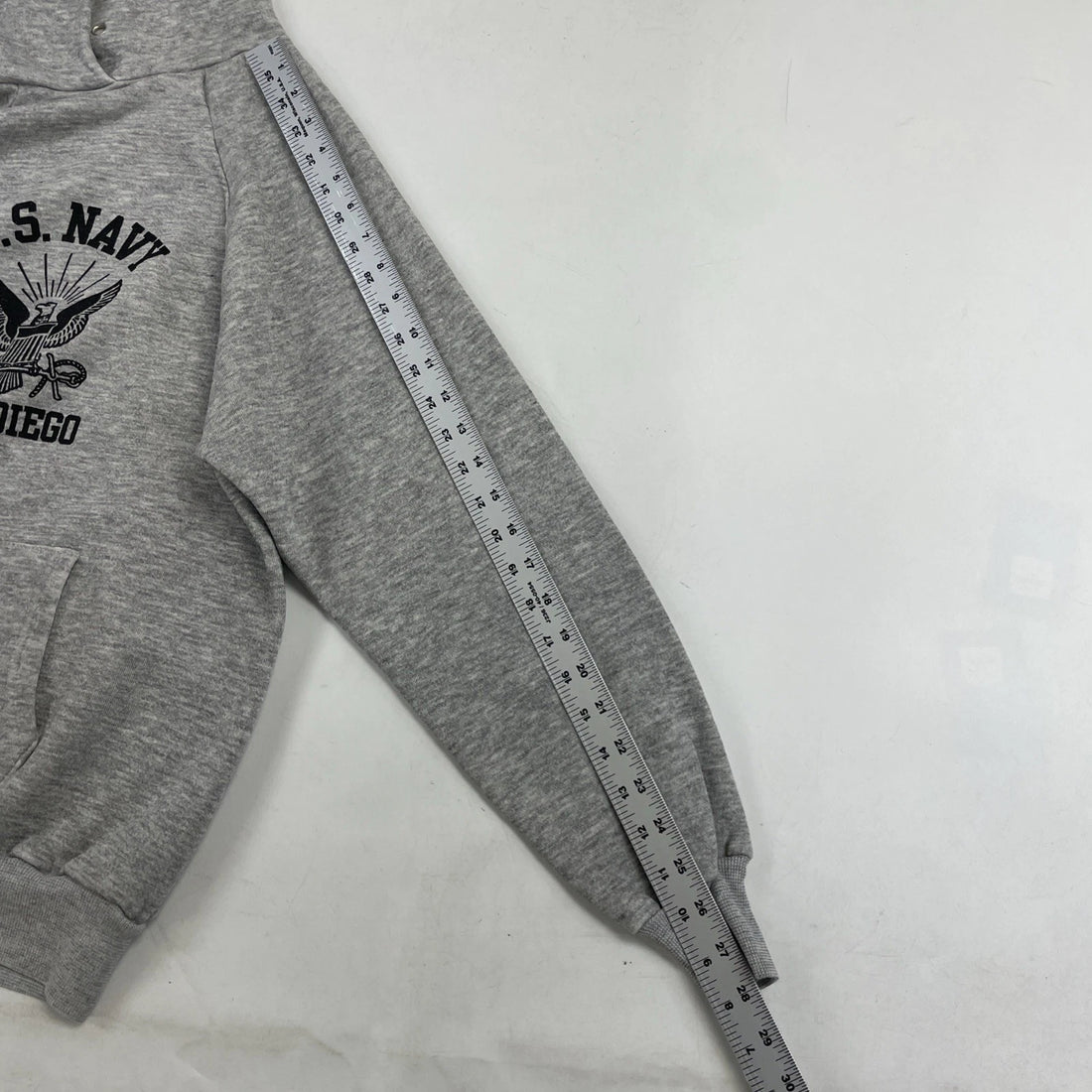 Vintage US Navy San Diego Sweatshirt Hoodie Size Large 80s 90s