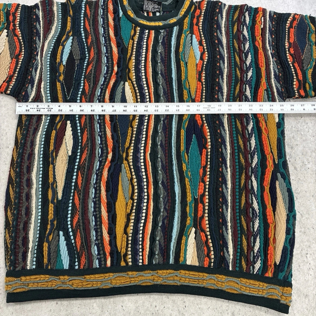 Vintage Coogi Australia 3D Knit Crewneck Sweater Size XL