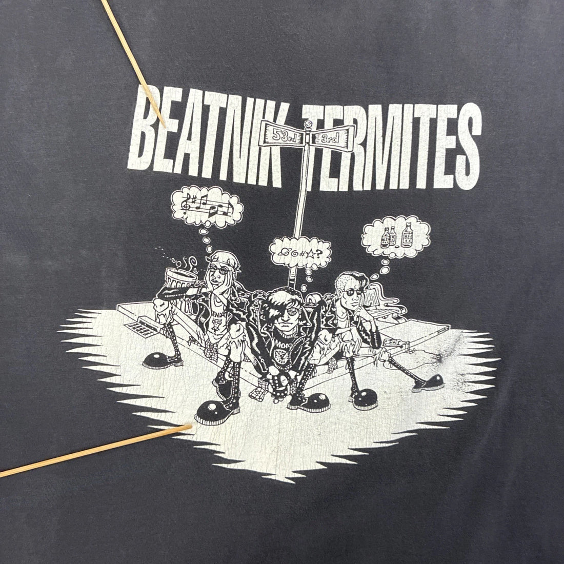 Vintage Beatnik Termites Band T-Shirt Size Large