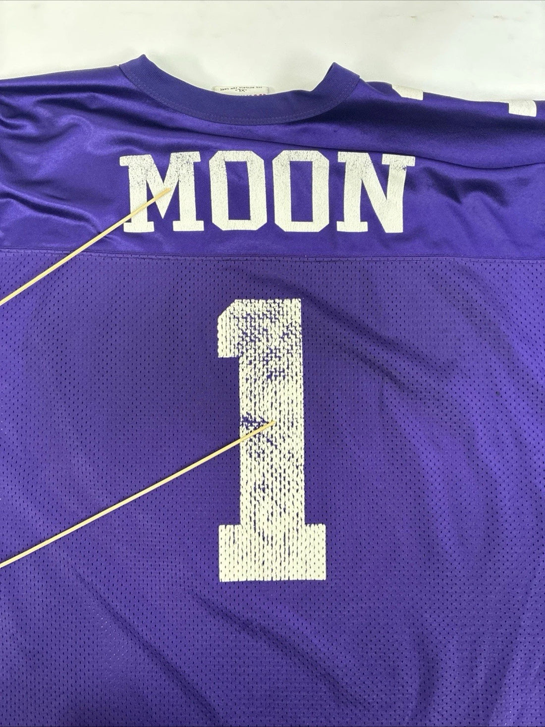 Vintage Minnesota Vikings Warren Moon Logo Athletic Jersey Size XL NFL