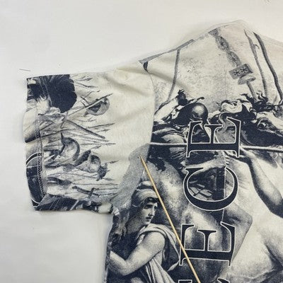 Vintage Greece Troy All Over Print T-Shirt Size Large