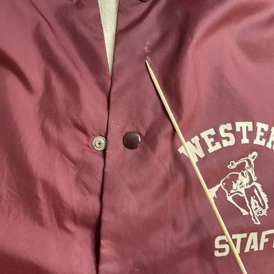 Vintage Western Staff Rodeo Don Alleson Bomber Jacket Size XL