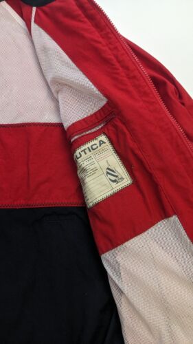 Vintage Nautica Light Sailing Jacket Size XL Red