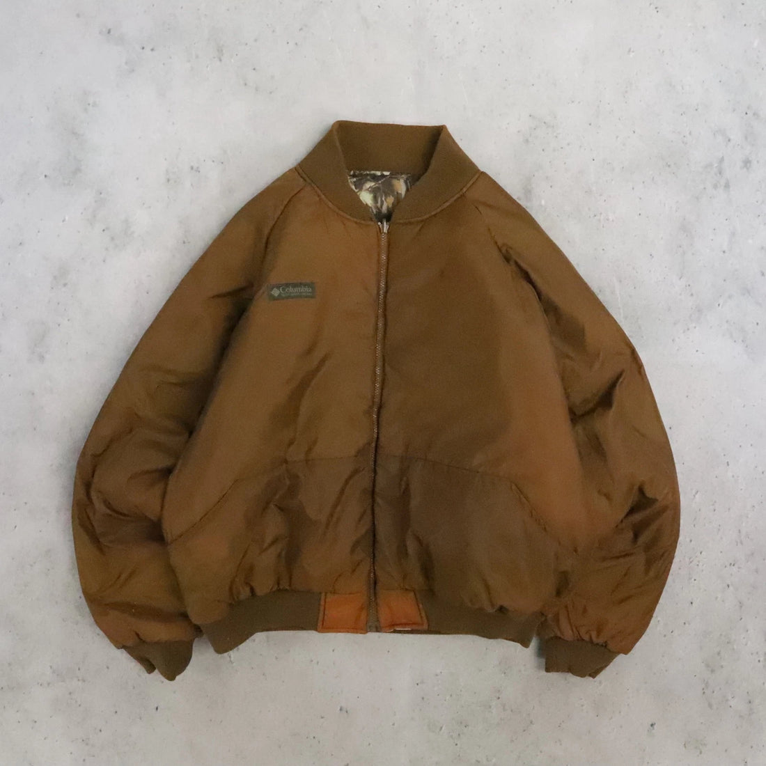 Columbia Reversible Break Up Camo Hunting Bomber Jacket Size XL