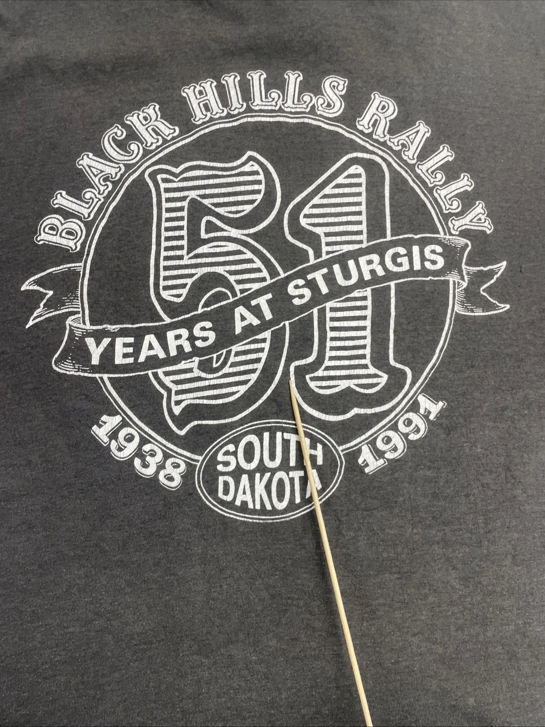 Vintage Harley Davidson 3D Emblem Sturgis South Dakota T-Shirt 2XL 1991