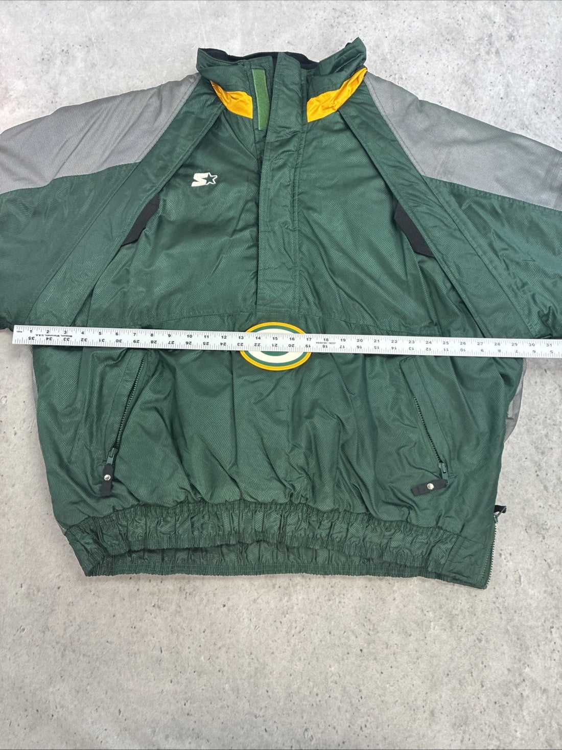 Vintage Green Bay Packers Starter Puffer Jacket Size 2XL NFL