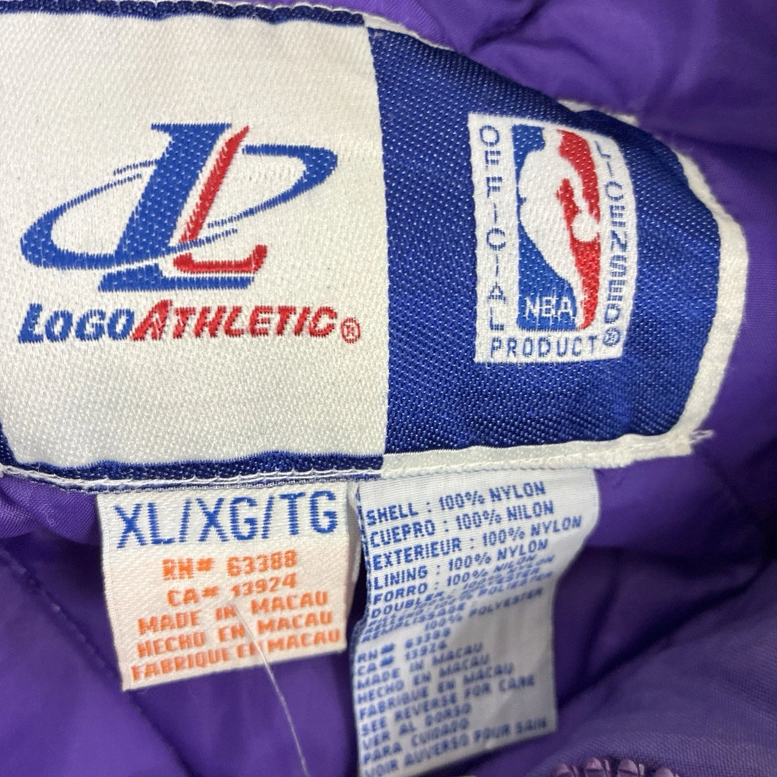 Toronto Raptors Logo Athletic Puffer Jacket Size XL NBA