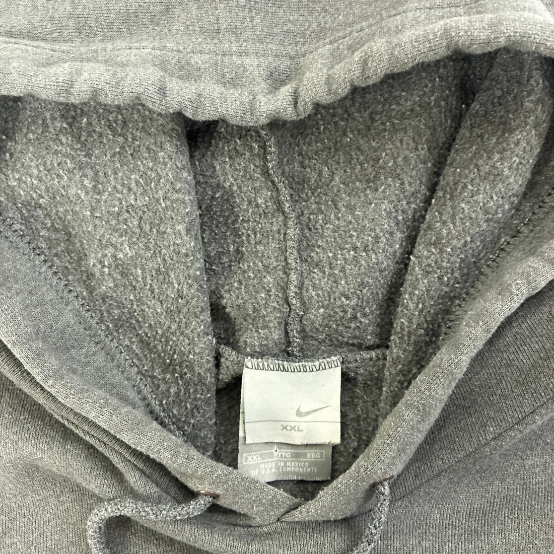 Vintage Nike Middle Swoosh Sweatshirt Hoodie Size 2XL