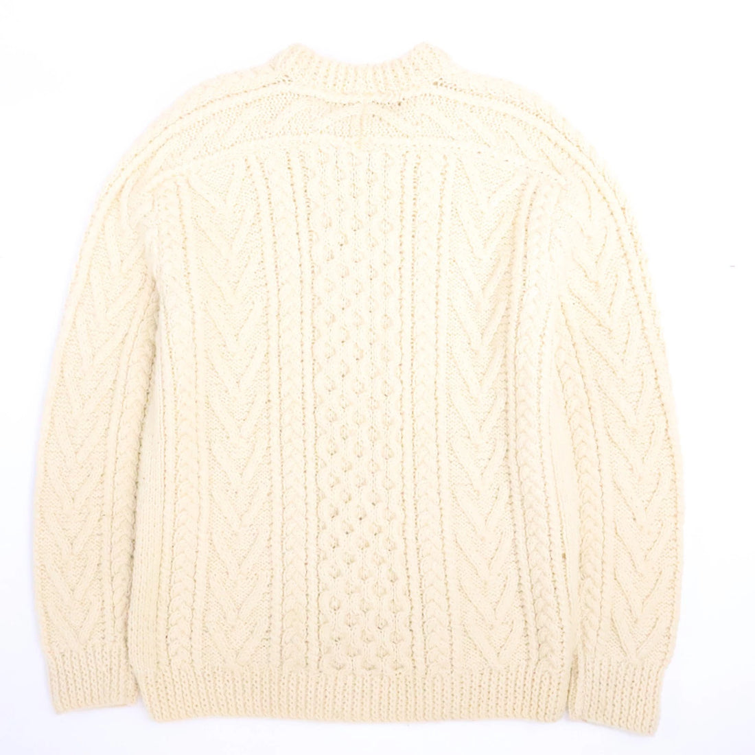 Vintage Gaeltarra Wool Cable Chunky Fisherman Knit Sweater Size 42 Ireland