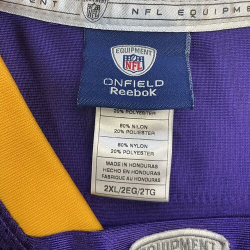 Vintage Minnesota Vikings Brett Favre Reebok Jersey Size 2XL NFL