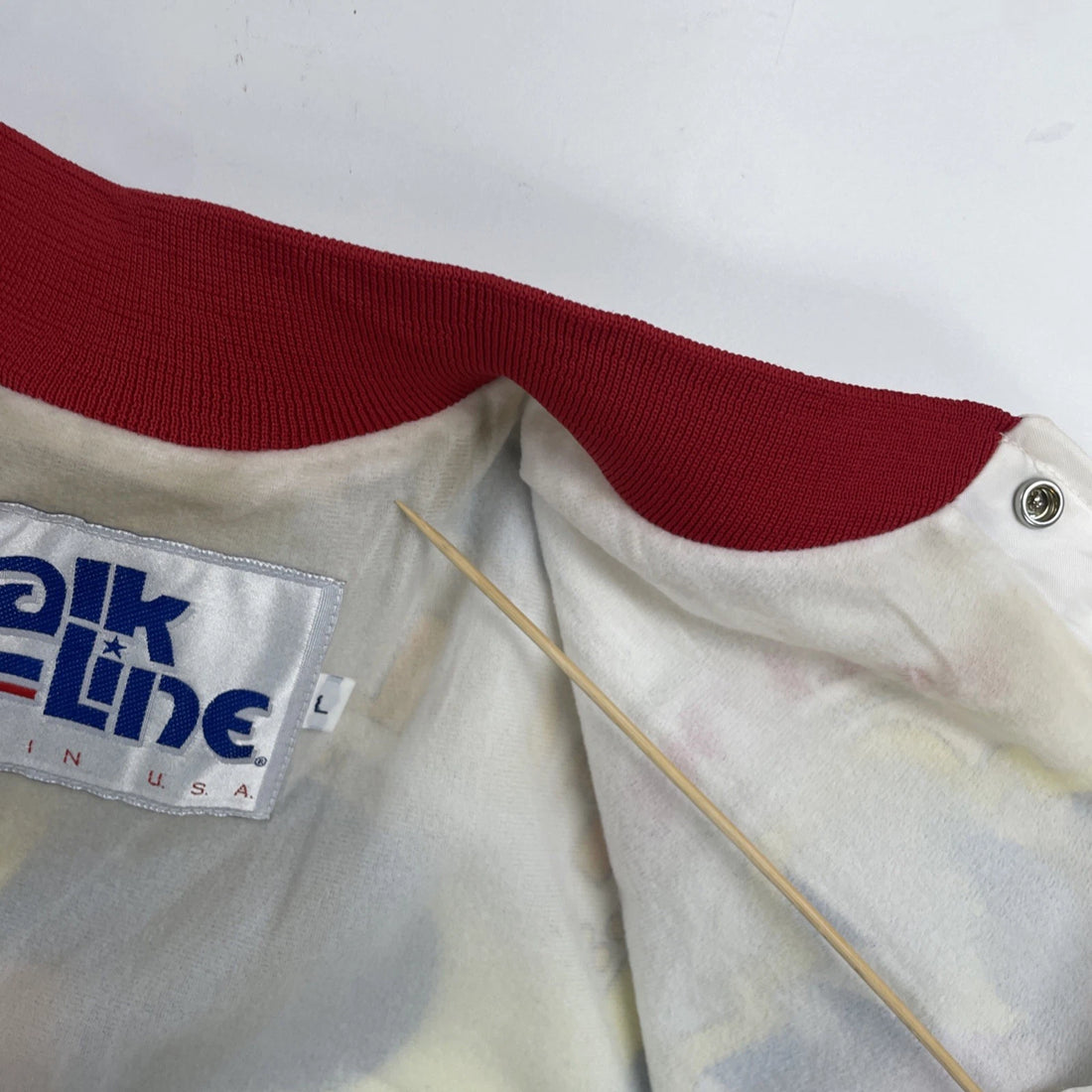 Vintage Mickey Mouse Hollywood Disney Chalk Line Jacket Large All Over Print