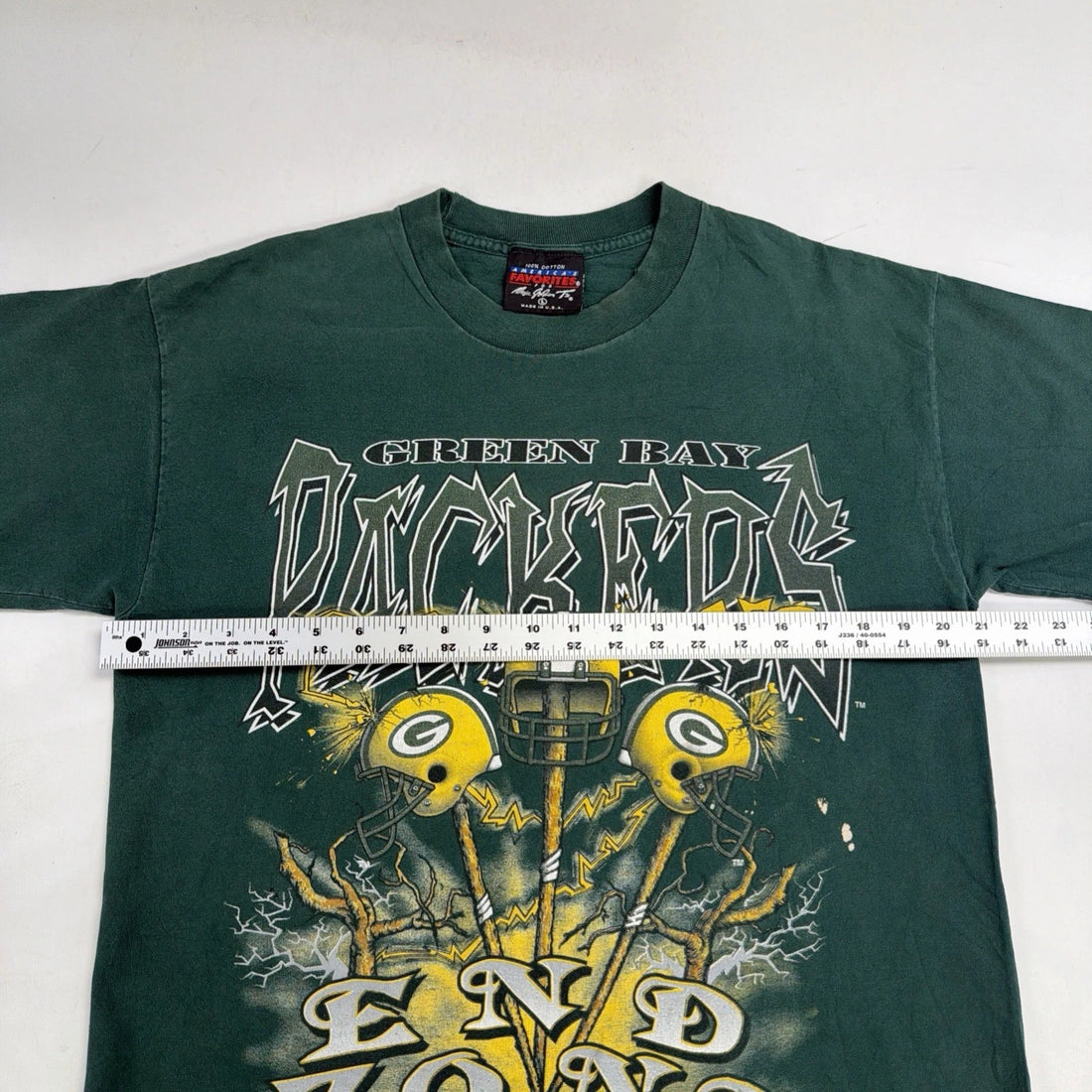 Vintage Green Bay Packers End Zone Magic Johnson Ts T-Shirt Large 90s NFL