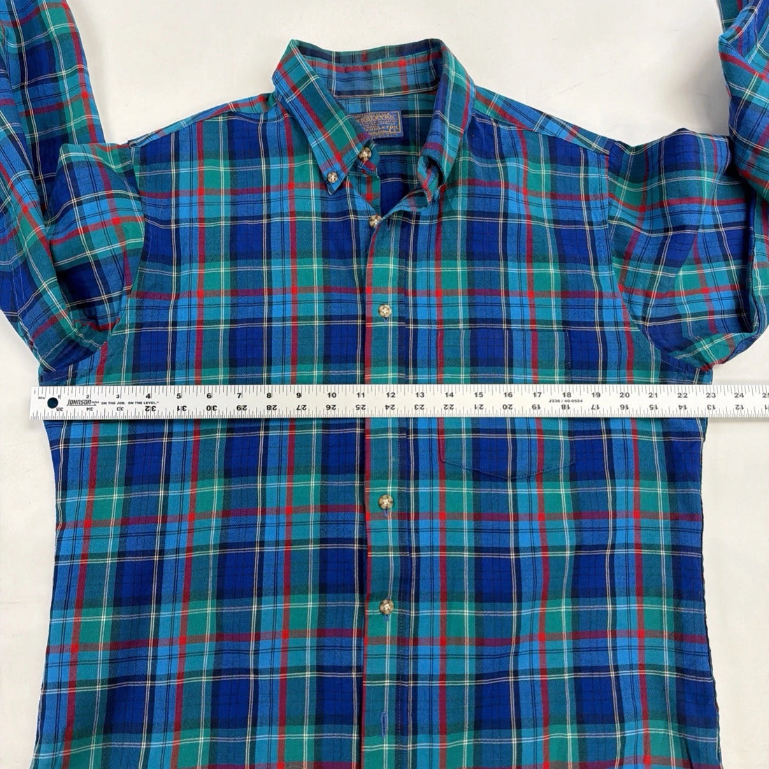 Vintage Pendleton Wool Fireside Button Up Shirt Size Large Plaid
