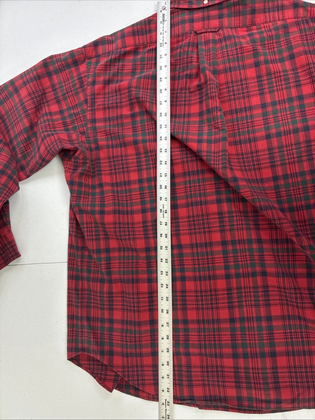 Vintage Polo Ralph Lauren Blake Button Up Shirt Size XL Red Plaid