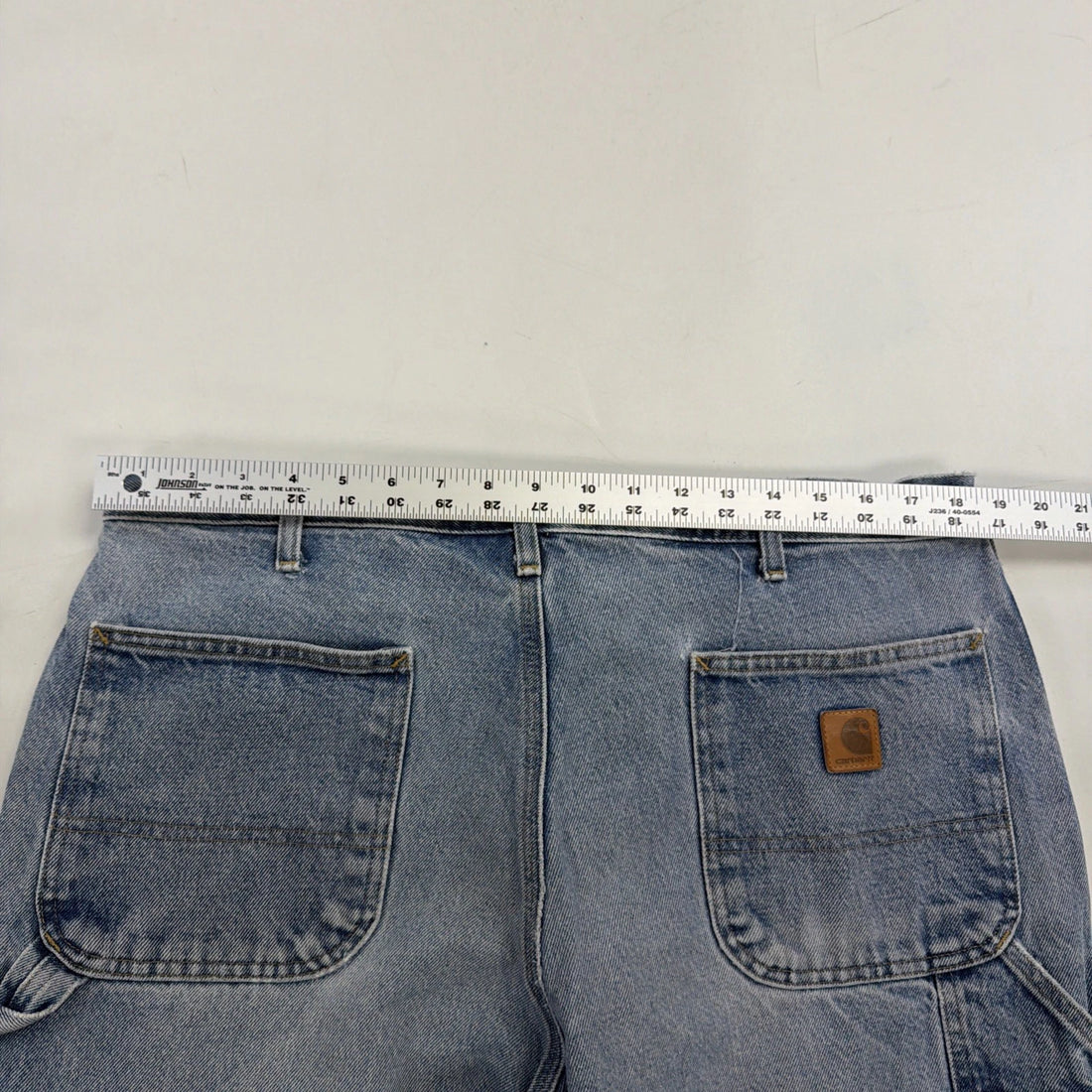 Carhartt Carpenter Denim Jeans Work Pants Size 38 X 30 Blue