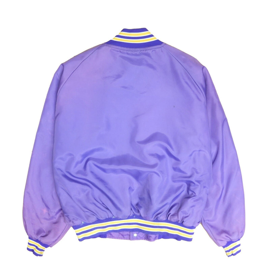 Vintage Minnesota Vikings Varsity Bomber Jacket Size XL Purple NFL