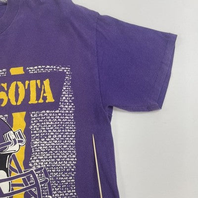Vintage Minnesota Vikings T-Shirt Size Large 90s NFL